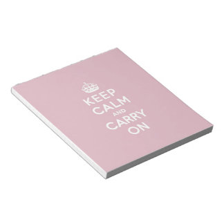 Bloc-note Crimson Red Keep Calm and Carry On (texte blanc)