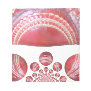 Bloc-note Crimson Spin - Une Belle Balle Rouge De Cricket Ar