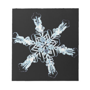 Bloc-note cristal de neige stellaire