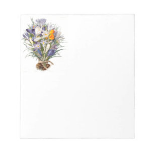 Bloc-note Crocus Spring Flower Floral Art