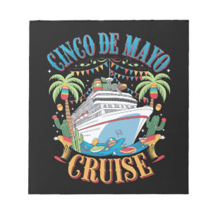 Bloc-note Croisière Cinco De Mayo Mexique Bateau Mexicain Fi