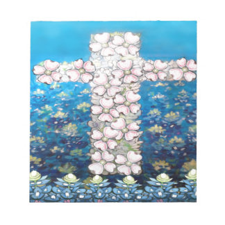Bloc-note Croix florale