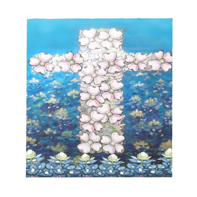 Bloc-note Croix florale (Devant)