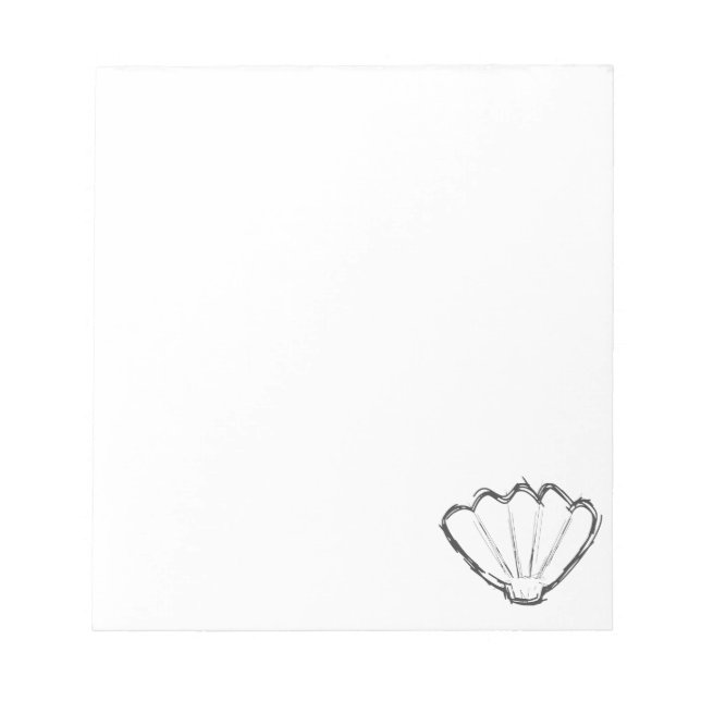 Bloc-note Croquis de coquillage (Devant)