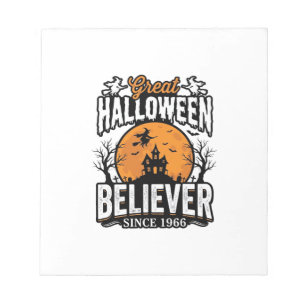 Bloc-note Croyant d'Halloween Vintage Depuis 1966 Graphique_