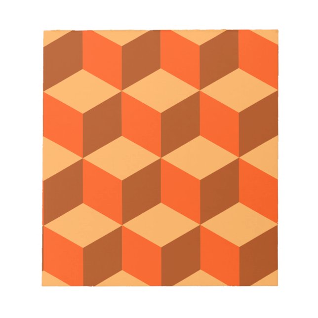 Bloc-note Cubes orange (Devant)