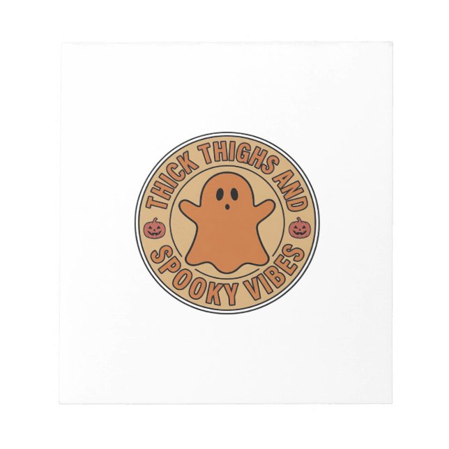 Bloc-note Cuisses Épaisses et Vibes Sombres Tee Ghost Hallow (Devant)