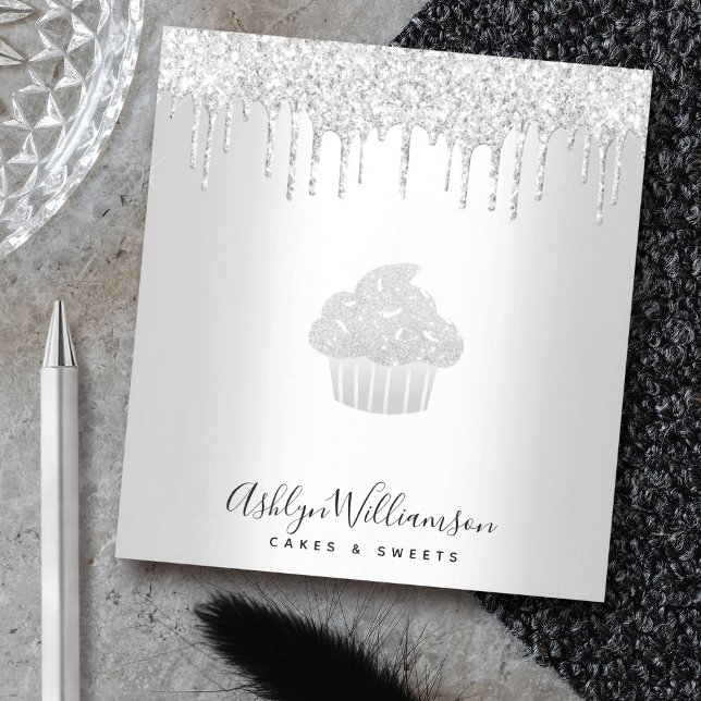 Bloc-note Cupcake Boulangerie Pâtisserie Chef Argent Parties (Créateur téléchargé)