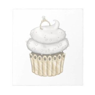 Bloc-note Cupcake Fiançailles doux