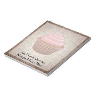 Bloc-note Cupcake rose/Brown