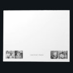 Bloc-note Custom B/W Photo Collage "Name's Posse" Cute<br><div class="desc">Cute 4 photo collage. Nom de personne. Black and White filtre applied to photo.</div>