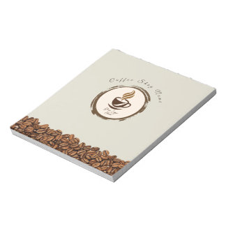 Bloc-note Custom Coffee Shop Notepad – Personalized Logo