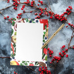 Bloc-note CUSTOM Fruit Veggie Watercolor Border Grocery List<br><div class="desc">Make your shopping lists in style with this customizable grocery shopping,  meal planning or to-do list notepad. Customize or add text to suit your needs. Keep or delete the lines too. Check my shop for more sizes and styles!</div>