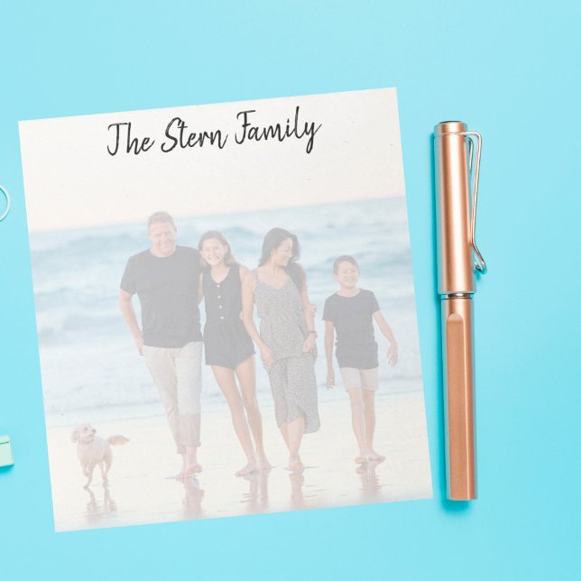 Bloc-note Custom Full Family Photo Notepad  (Créateur téléchargé)