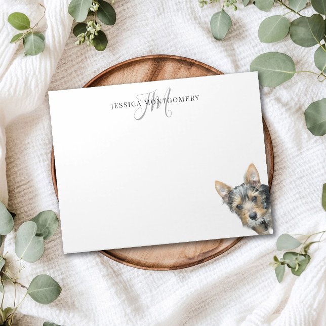 Bloc-note Custom Pet Personalized Monogram Large (Créateur téléchargé)