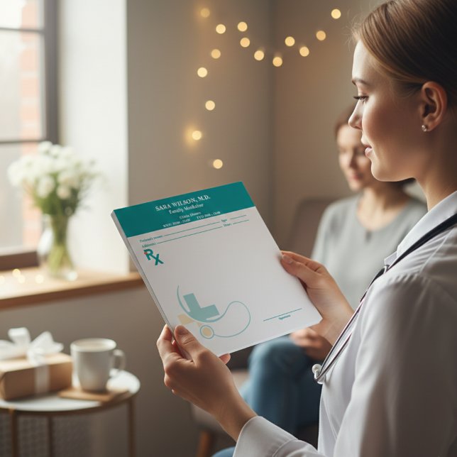 Bloc-note Custom Prescription Pad Template | Editable RX Not (Custom Prescription Pad Template | Editable RX Notepad )