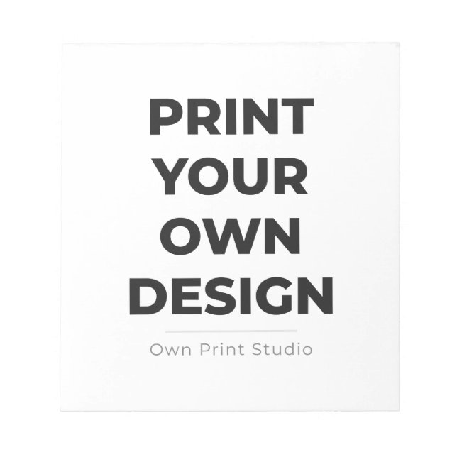 Bloc-note Custom Print Your Own | Printing My Own To Order (Devant)