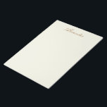 Bloc-note Customise de couleur solide ivoire<br><div class="desc">Ce produit est présenté en ivoire,  un blanc jaunâtre. Customisez facilement ce produit avec votre propre texte,  image ou photo.</div>