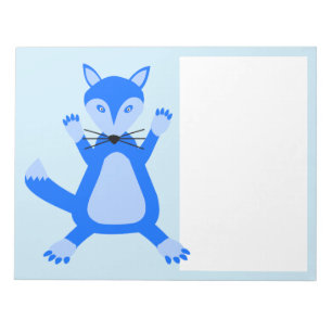 Bloc-note Cute Blue Baby Boy Fox