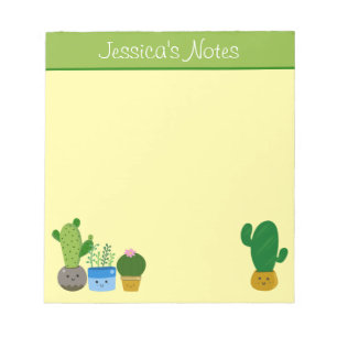 Bloc-note Cute Cactus Succulents Plante Amateurs Personnalis