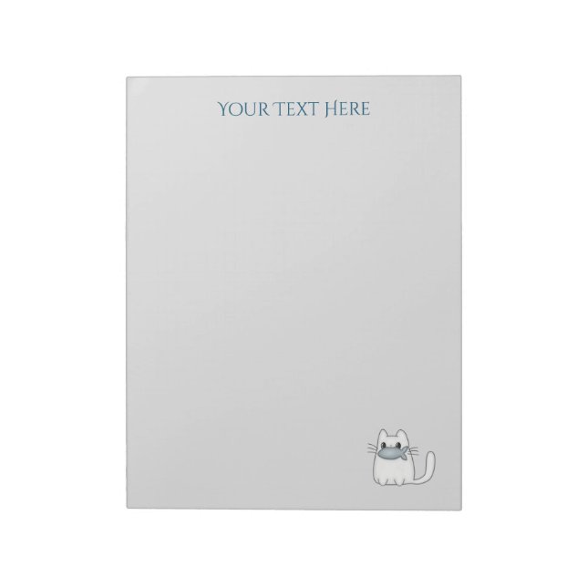 Bloc-note Cute chat avec poisson Prix (Tourné)