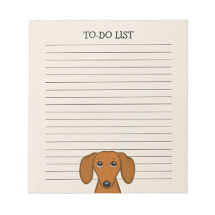 Bloc-note Cute Dachshund Wiener Chien Weiner Amoureux des ch