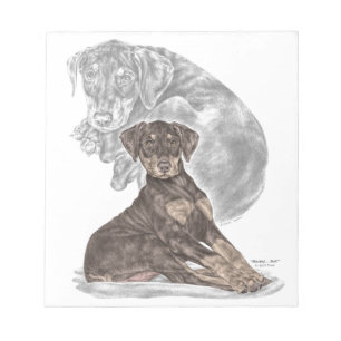 Bloc-note Cute Doberman Pinscher Puppy