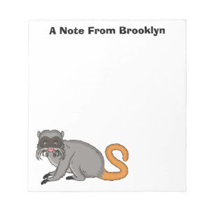 Bloc-note Cute Emperor Tamarin illustration