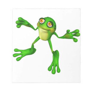Bloc-note Cute Froggy verte