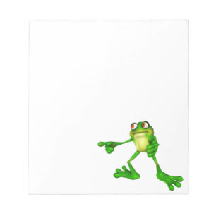 Bloc-note Cute Froggy verte