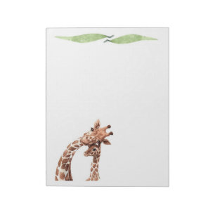 Bloc-note Cute Giraffe Safari Animaux Écriture Stationnaire
