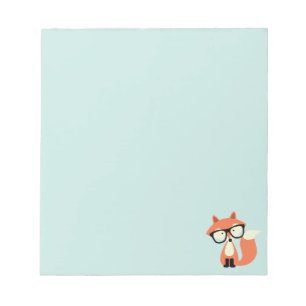 Bloc-note Cute Hipster Red Fox