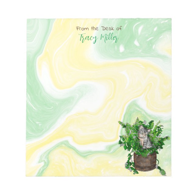 Bloc-note Cute Kitten personnalisé en Capnip (Devant)