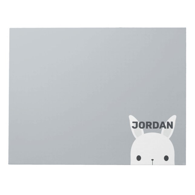 Bloc-note Cute Little Bunny Rabbit with Personalized (Devant)