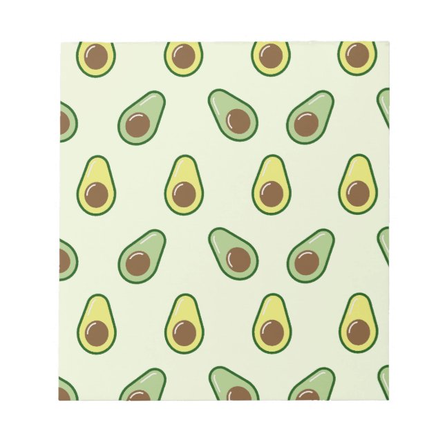 Bloc-note Cute Motif Avocado (Devant)