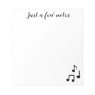 Bloc-note Cute Musical Note Pad
