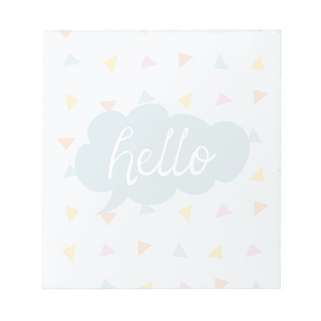 Bloc-note Cute Pastel Hello (Devant)