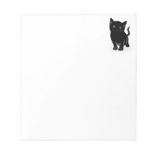 Bloc-note Cute petite chatte noire