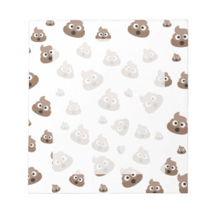 Bloc-note Cute Poop Emoji Motif