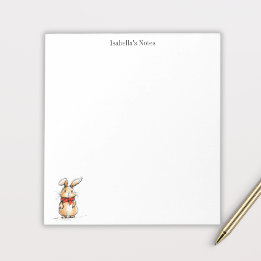 Bloc-note Cute Rabbit Bunny Illustration Personalized