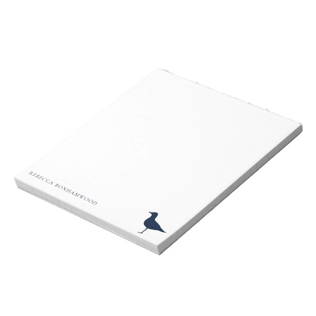 Bloc-note Cute Sea Gull Bird Nature Personnalisée (Tourné)