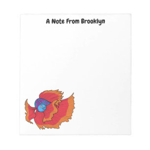 Bloc-note Cute Siamese combat poisson betta dessin