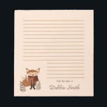 Bloc-note Cute Winter Fox Notepad<br><div class="desc">Cute hand-drawn winter fox with a neck scarf. Change the message on the front and/or personalize it on the inside. Illustration by Lavender Mint Graphics. My designs are not AI-generated.</div>