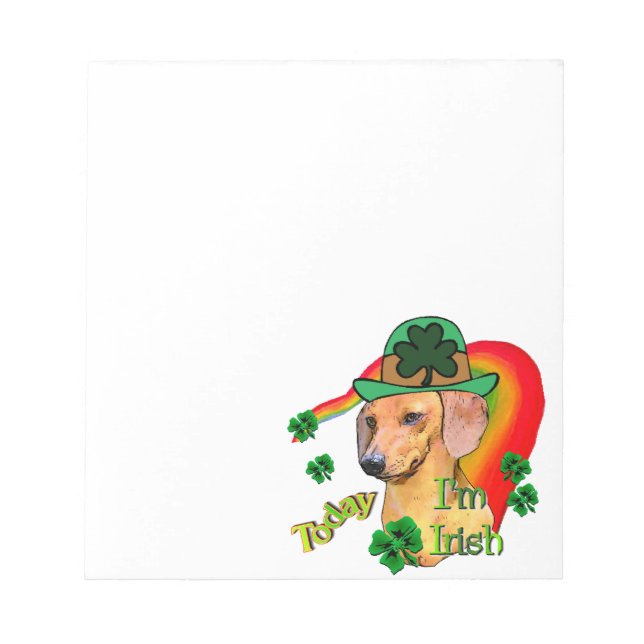 Bloc-note Dachshund St patrick (Devant)