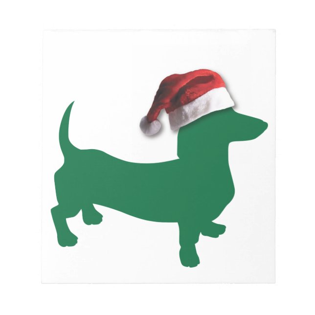 Bloc-note Dachshunds de Noël (Devant)
