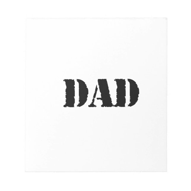 Bloc-note DAD fête des pères simple cadeau (Devant)