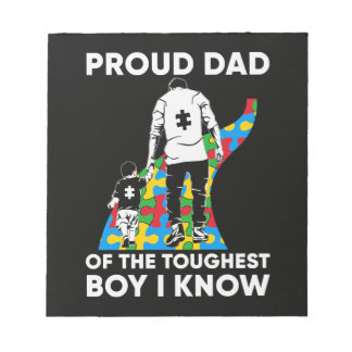 Bloc-note Dad Puzzle Autism Awareness Gift for Birthday