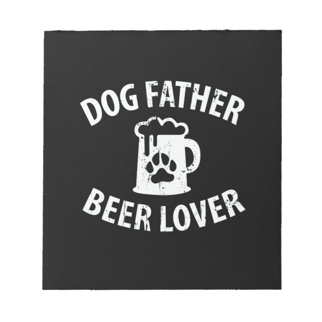 Bloc-note Daddy Don Chien Père Beer Lover (Devant)