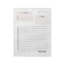Daily Checklist – Customizable Tear-Off Notepad