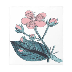 Bloc-note Dainty Rose Floral